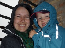 Anke und Felipe auf dem Turm der Kathedrale